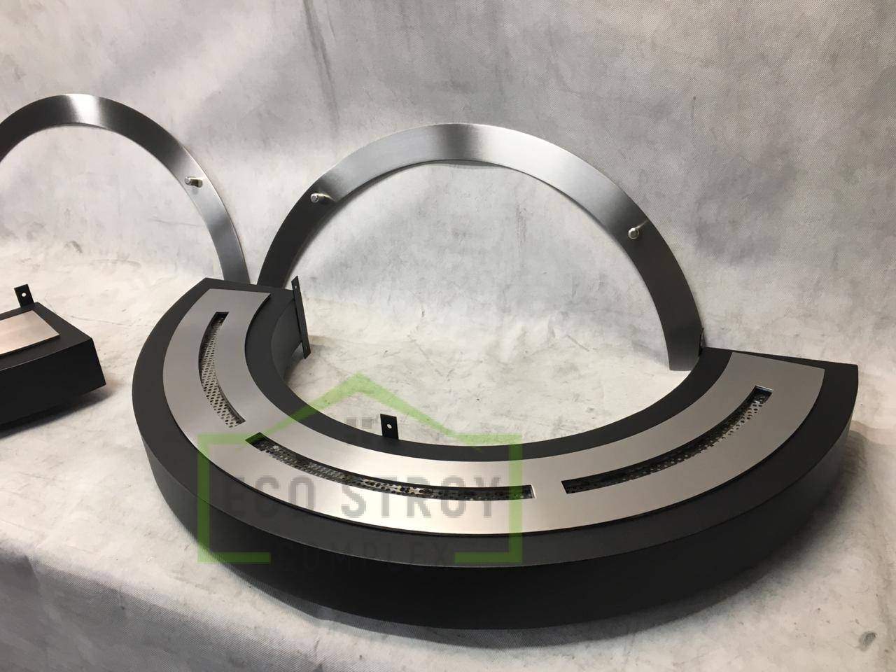 Настенный биокамин вокруг колоны