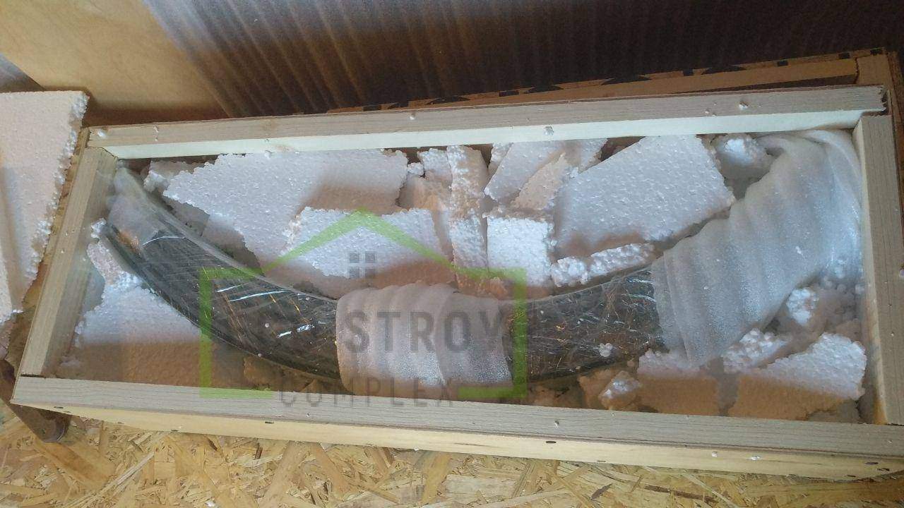 Настенный биокамин вокруг колоны