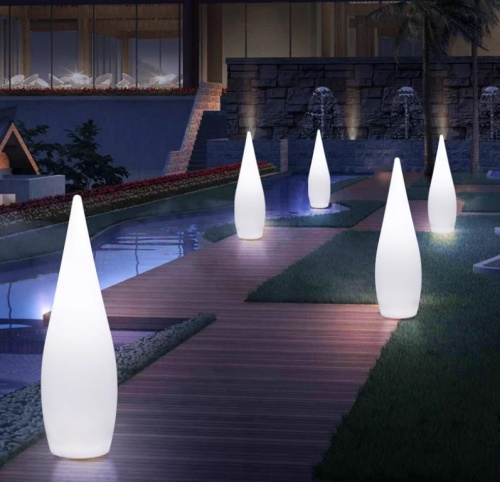 Светильник Капля 36х120 солнечная батарея, RGB