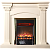 Каминокомплект InterFlame Афина (бежевый)+Fobos Brass