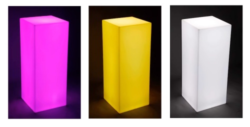 Светильник Колонна 30х20 питание от АКБ, RGB