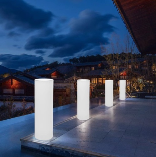 Светильник Цилиндр 30х75 питание от 220В, RGB