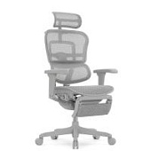 Ортопедическое кресло Falto Ergohuman 2 Ultra Footrest Серое