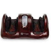 Массажер для ног с подогревом FitStudio Foot Massage бордовый