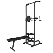 Турник-брусья со скамьей DFC Power Tower G003