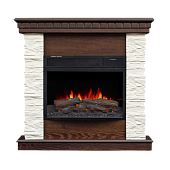 Каминокомплект Alex Bauman Richmond (грецкий орех)+Crystal 18