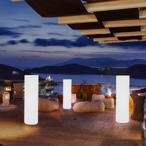 Светильник Цилиндр 30х180 питание от АКБ, RGB