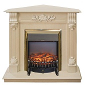 Каминокомплект Real Flame Ottawa Corner (белый дуб)+Fobos Lux BR S