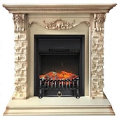 Каминокомплект Royal Flame Adriana сланец белый (слоновая кость)+Fobos FX Black (Адриана)