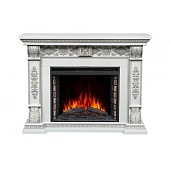 Каминокомплект Alex Bauman Bellagio (белый ясень)+Crystal 29 FX
