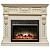 Каминокомплект Real Flame Corsica Lux (белый дуб)+Moonblaze Lux BR S (Корсика)