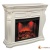 Каминокомплект InterFlame Флемингстоун (белый)+Panoramic 33 LED FX в Химках