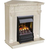 Каминокомплект Real Flame Dacota Corner (белый дуб) + Oregan 3D (Дакота)