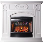 Каминокомплект InterFlame Юнона (белый)+Panoramic 25 Led FX