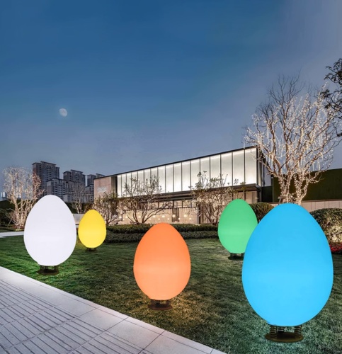 Светильник Яйцо 54х95 питание от 220В, RGB