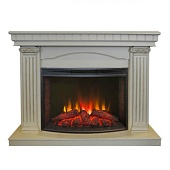 Каминокомплект Real Flame Rosa 25 (белый дуб)+Evrika 25,5