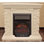Каминокомплект Real Flame Elford (белый дуб)+Majestic Lux BL S