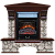 Каминокомплект Glenrich Бостон К Карелия угловой (красное дерево)+Majestic Black