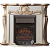 Каминокомплект InterFlame Грация (бежевый с золотой патиной)+Majestic Black