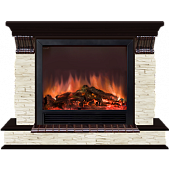 Каминокомплект Glenrich Панорама Мисхор Sharm 33 (дуб)+Sharm 33 BL