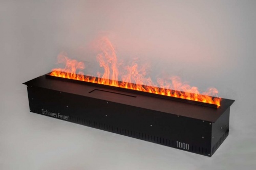 Электроочаг Schönes Feuer 3D FireLine 1000 Pro со стальной крышкой в Химках