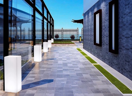 Светильник Колонна 30х20 питание от АКБ, RGB