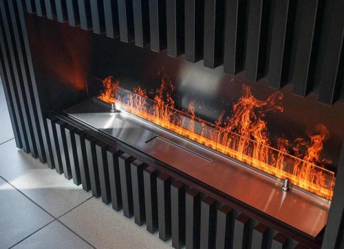 Электроочаг Schönes Feuer 3D FireLine 1000 со стальной крышкой в Химках