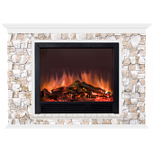 Каминокомплект Glenrich Пафос Арбат Sharm 39 (белый)+Sharm 39 BL