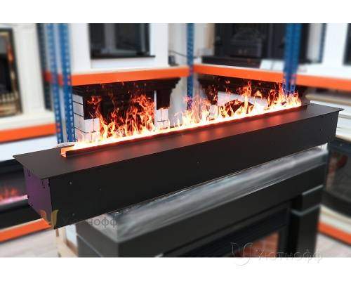 3D электроочаг Real Flame Line-S 150 3D Matte Black в Химках