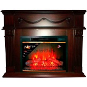 Каминокомплект InterFlame Casablanca (темная вишня)+Jupiter Brass