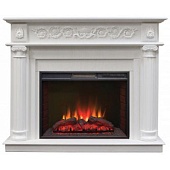 Каминокомплект Real Flame Attica (белый дуб)+Sparta 25,5 (Аттика)