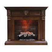 Каминокомплект Dimplex Sheffield (темный орех)+Silverton