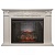 Каминокомплект Real Flame Milton (белый дуб)+Leeds 33 DDW