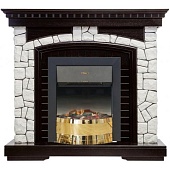 Каминокомплект Dimplex Glasgow белый (венге)+Geneva Log