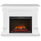 Каминокомплект Real Flame Carolina (белый дуб)+Sparta 25,5 (Каролина)