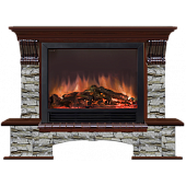 Каминокомплект Glenrich Бостон Алтай Ш-33 (красное дерево)+Sharm 33 BL