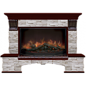 Каминокомплект Glenrich Бостон Мисхор 86 (красное дерево)+Rondo S86