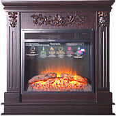 Каминокомплект InterFlame Берта ЛЮКС (темный дуб)+Foton 23 (Берта+Фотон 23)