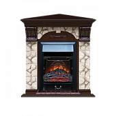 Каминокомплект Glenrich Арочный Карелия угловой (дуб)+Majestic Black