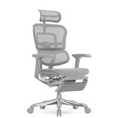 Ортопедическое кресло Falto Ergohuman Luxury 2 Footrest Серое