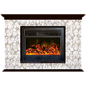 Каминокомплект Glenrich Пафос Карелия 28 (венге)+Newflame