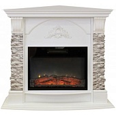 Каминокомплект Real Flame Athena Corner GR (белый дуб)+Kendal 24 (Афина)